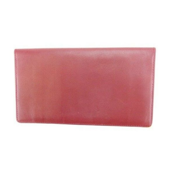 Cartier Wallet Purse Long Wallet Mastline Red Gold Woman Authentic Used Y3223 - Picture 2 of 6